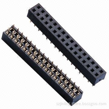 Female Headers, 2.00 Pitch U-type Terminal, 4.3mm Height, Dip Type